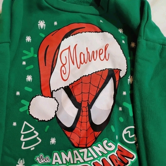 Marvel Green Amazing Spider-Man Festive Sweatshirt - Picture 3 of 7